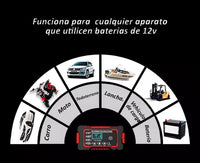 Cargador Batería Carro Moto 12v Pantalla